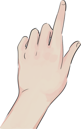 90s Anime Finger Scroll